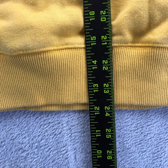 Roots Mens weatshirt Size XS Crewneck Pullover Casual Yellow Athleisure Travel - Picture 4 of 14